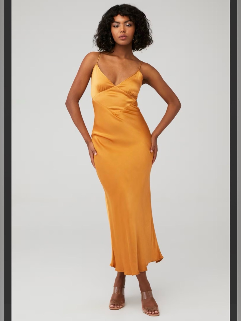 BARDOT Women's Malinda Slip Dress in Orange Size Small